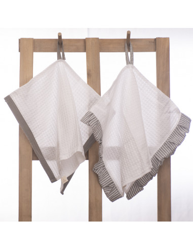 Pack De Repasadores Tusor Anna Combinados  X2