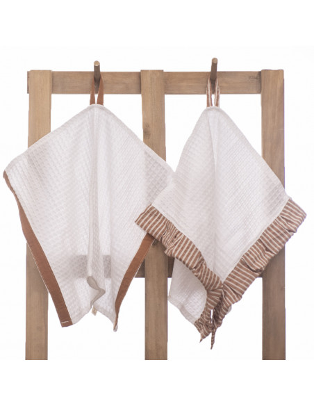 Pack De Repasadores Tusor Anna Combinados  X2