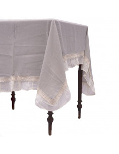 Mantel Amalia Gasa con Volado y Puntilla 2