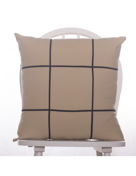 Combo Almohadones Bies Negro Cuadros Grandes