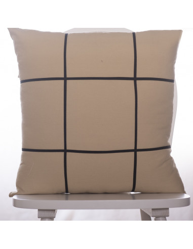 Combo Almohadones Bies Negro Cuadros Grandes