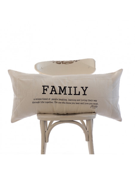 Almohadon FAMILY Arpillera