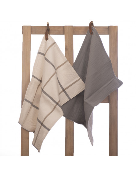 Promo 5 + 1: Pack x 2  Repasadores Cuadros & Lisos