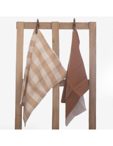 Promo 5 + 1: Pack x 2  Repasadores Cuadros & Lisos