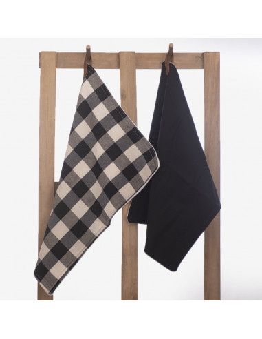 Promo 5 + 1: Pack x 2  Repasadores Cuadros & Lisos