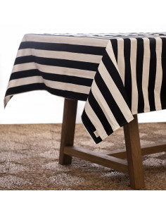 Mantel Rayas Black