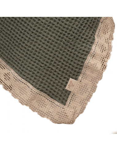 Paño de Waffle Con Puntilla x 1