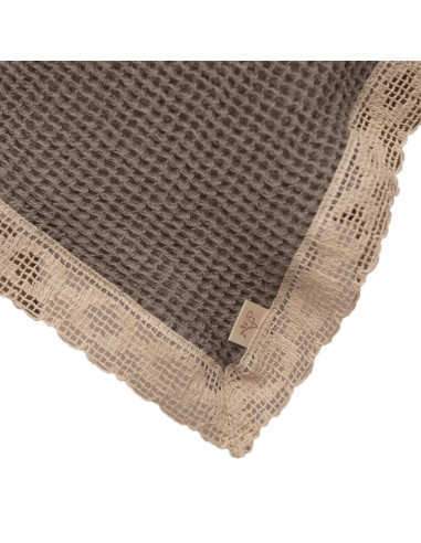 Paño de Waffle Con Puntilla x 1