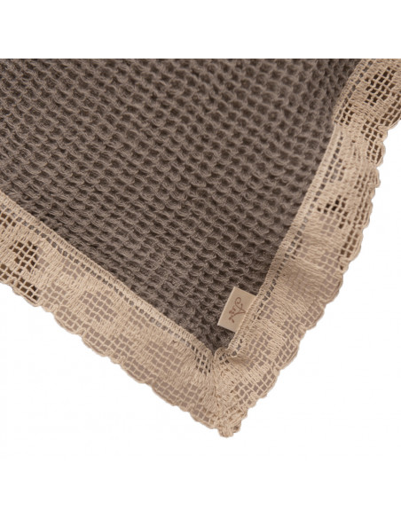 Paño de Waffle Con Puntilla x 1