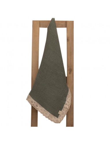 Paño de Waffle Con Puntilla x 1