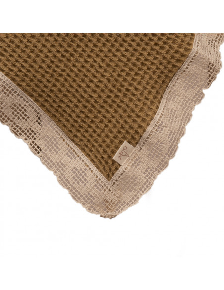 Paño de Waffle Con Puntilla x 1