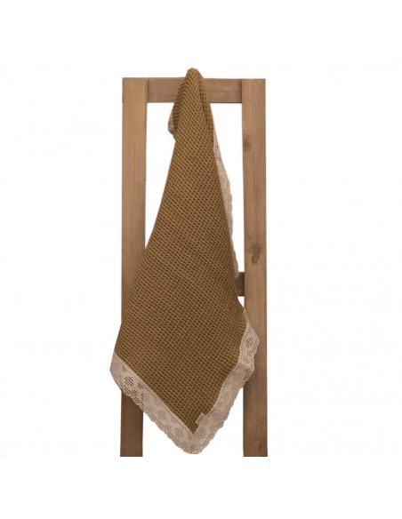 Paño de Waffle Con Puntilla x 1