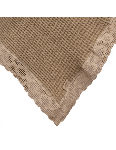 Paño de Waffle Con Puntilla x 1