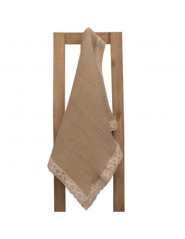 Paño de Waffle Con Puntilla x 1
