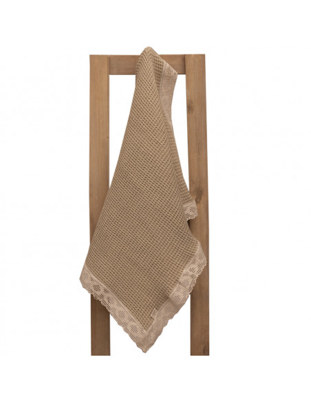 Paño de Waffle Con Puntilla x 1