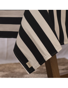 Mantel Rayas Black 2