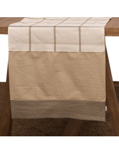 Camino de Mesa Cuadros Tricolor