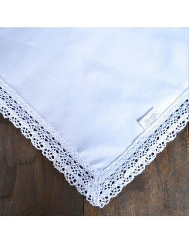 Mantel con Puntilla Ancha