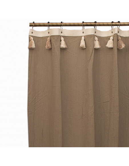 Cortina de Baño: Greta borlas BICOLOR