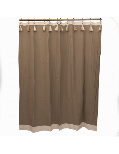 Cortina de Baño: Greta borlas BICOLOR