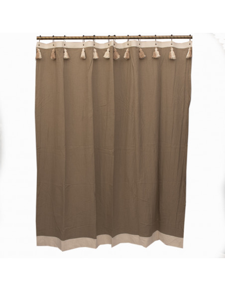 Cortina de Baño: Greta borlas BICOLOR