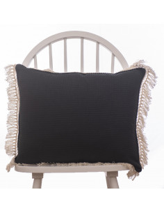 Almohadones Waffle con flecos Pack x 2