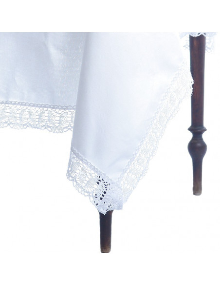 Mantel con Puntilla Ancha