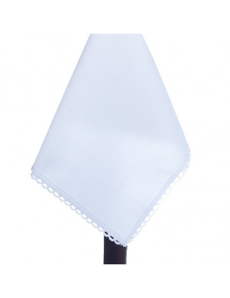Mantel con Puntilla Fina Mantel con Puntilla Fina