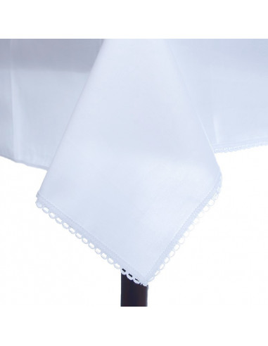 Mantel con Puntilla Fina