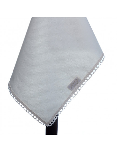 Mantel con Puntilla Fina Mantel con Puntilla Fina