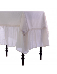 Mantel de Lienzo Volados y Puntillas 2