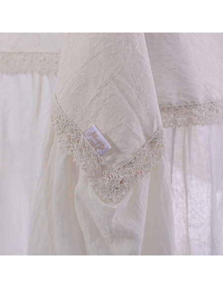 Mantel de Lienzo Volados y Puntillas