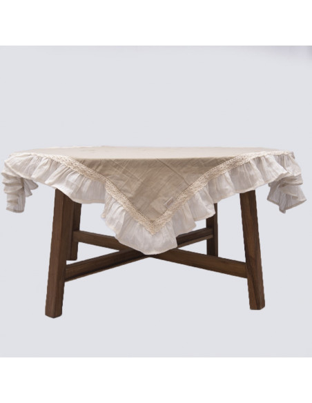 Centro de Mesa - Gasa, Volados y Puntillas - 1x1