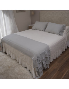 Pie de Cama - DELHI - Volados + Funda 2