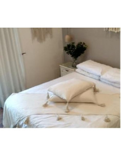 Pie de Cama - SOFIA - Pompones + Funda