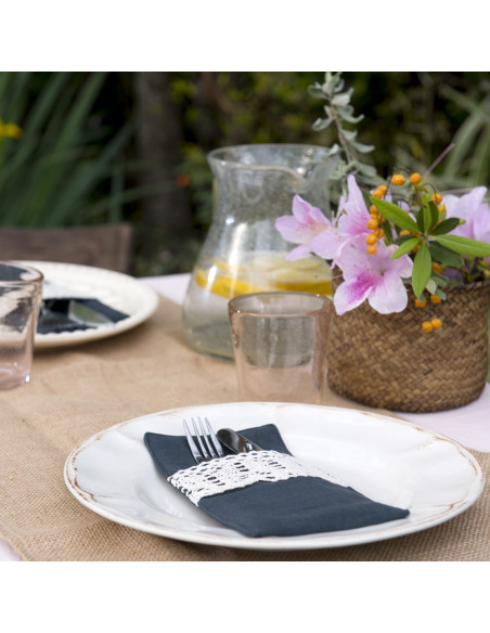 Porta Cubiertos - Puntilla Ancha x 4 unidades