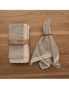 Servilletas Puntilla Media - Pack x 4