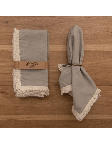 Servilletas Flecos Contínuos - Pack x 4