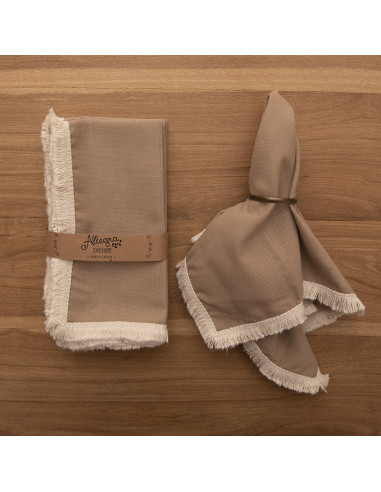 Servilletas Flecos Contínuos - Pack x 4