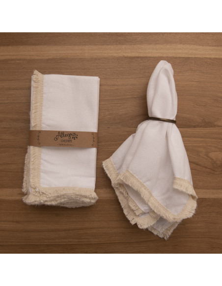 Servilletas Flecos Contínuos - Pack x 4