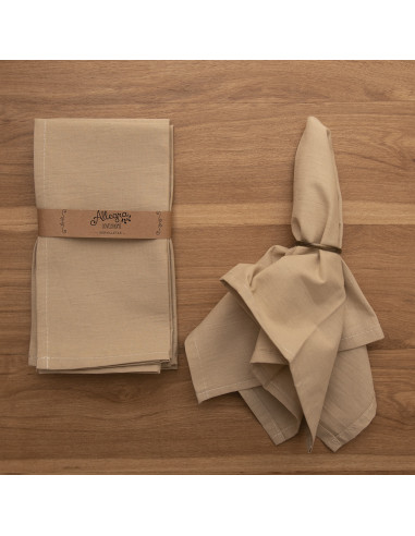 Servilletas Tusor Liso XL- Pack x 4