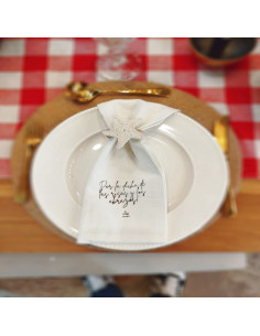 Servilleteros Estrella x 4 - Crochet