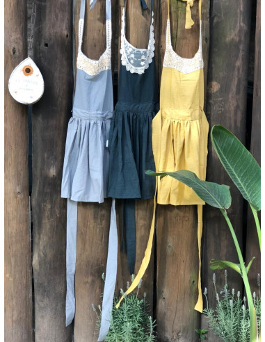 Set Lovely Chef Premium: Delantal Guipiur + Repasador