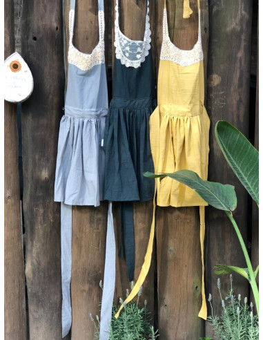 Set Lovely Chef Premium: Delantal Guipiur + Repasador