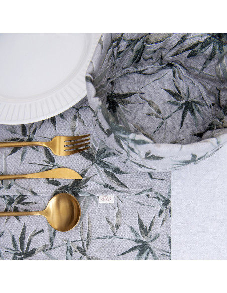 Set Lovely Mesa AM: 4 Individuales + Panera + Camino + Bolsita