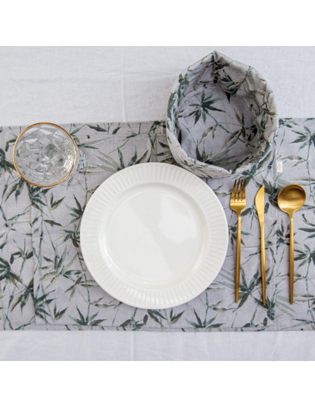 Set Lovely Mesa AM: 4 Individuales + Panera + Camino + Bolsita