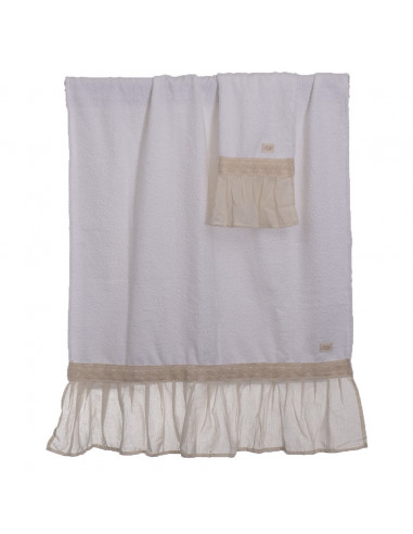 Set Toallón + Toalla Volados CROCHET