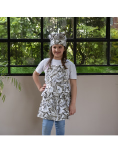 Delantal Niña + Gorro de Cocina