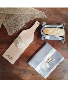 Set Picada Clásica: Tabla + Camino + Panera +  2 Pinches