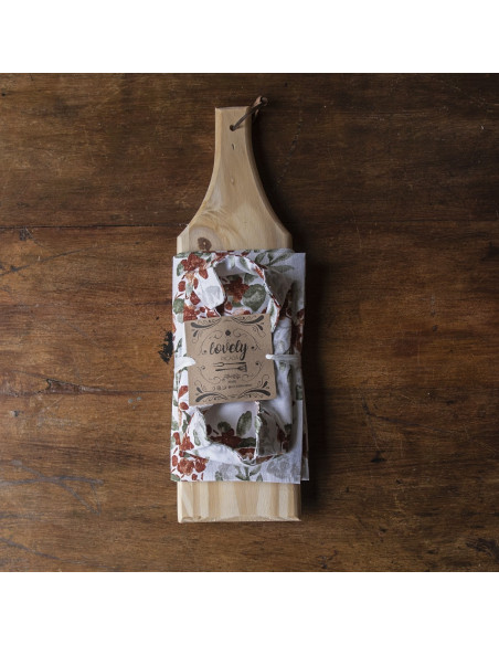 Set Picada Clásica: Tabla + Camino + Panera +  2 Pinches